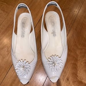 White Joan and David Sandals